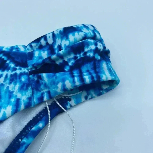 NWT Leilani blue tie dye swimsuit bottom size 16 - Picture 6 of 8